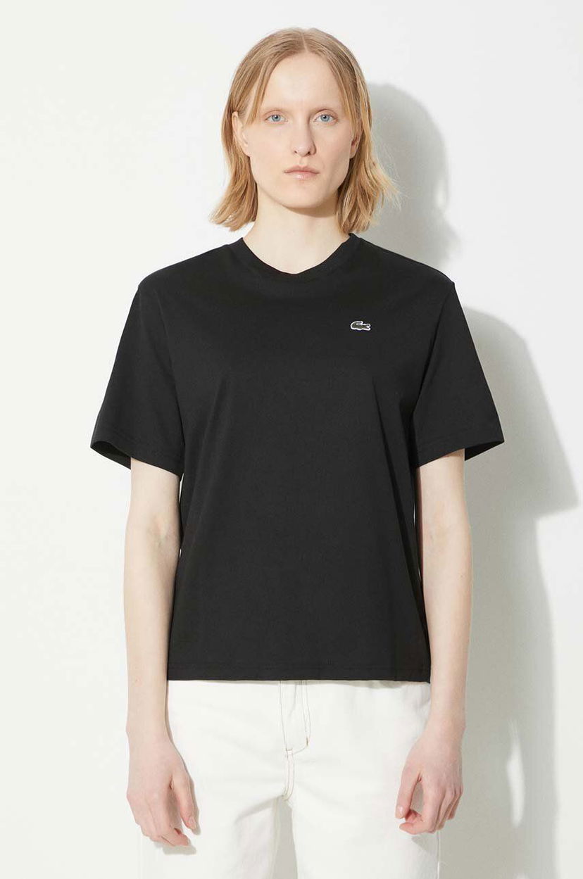 T-shirt Lacoste T-Shirt Svart | TF7215