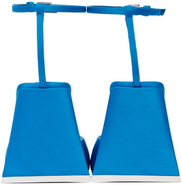 Tillbehör The Attico Attico Piper Satin Heeled Sandals Blå | 232WS599 V015, 1