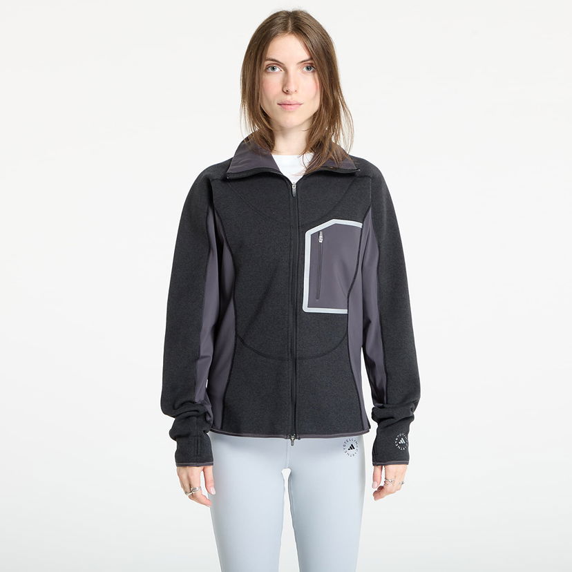 Jacka adidas Performance Stella McCartney CLIMAWARM Running Midlayer Full-Zip Jacket Svart | JW2020