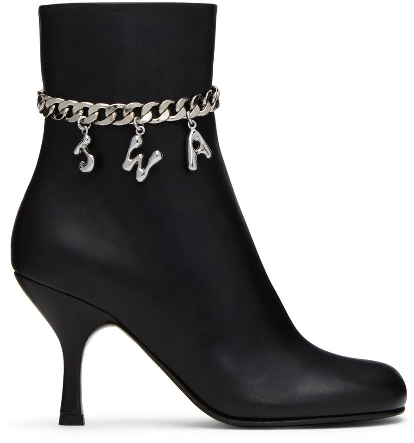 Kläder JW Anderson JW Anderson Charm Ankle Boots Svart | ANW41030A