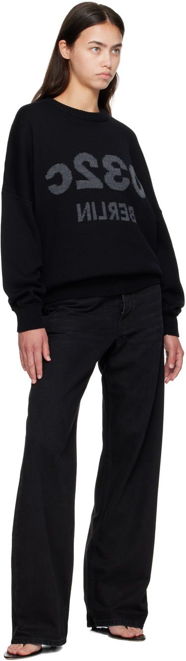 Sweater 032C 032c Selfie Knit Sweater Svart | F25-URK-1511-000-W, 3