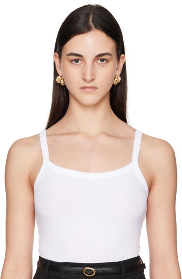 Örhängen LANVIN Lanvin Melodie Candy Twisted Hoop Earrings Vit | AW-CJFBO5-ENCY-P25, 2