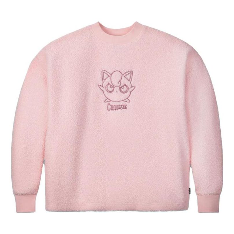 Sweater Converse Jigglypuff Sherpa Crewneck Sweatshirt Rosa | 10023902-A01