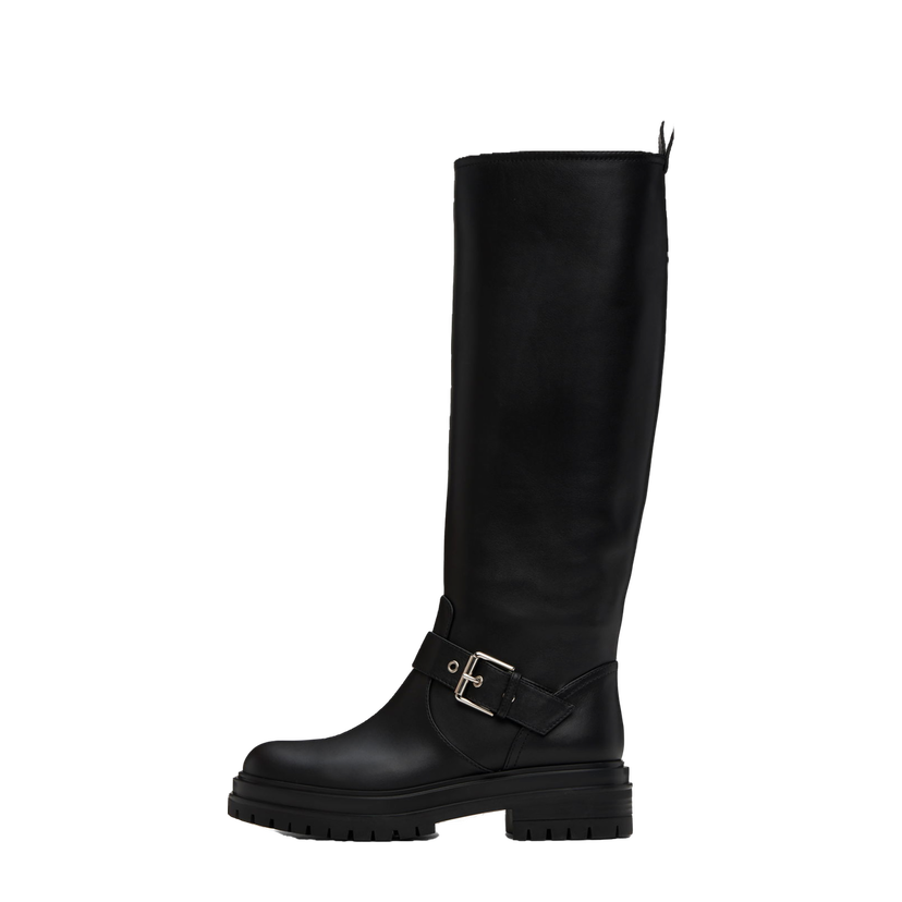 Sneakers och skor Gianvito Rossi Thiago Tall Leather Boots Svart | G80151-20GOM-VGI