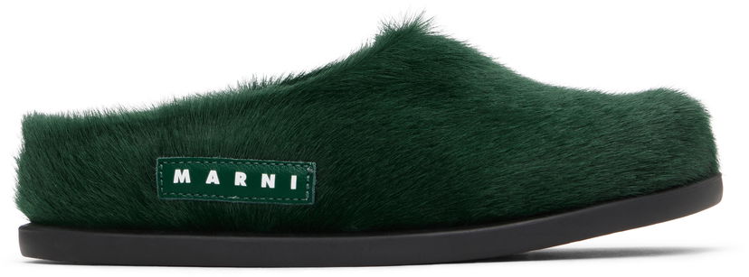Sneakers och skor Marni Marni Fussbett Sabot Mules Grön | 75333