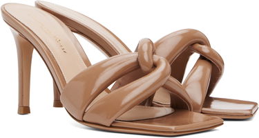 Sneakers och skor Gianvito Rossi Amour Twisted Strap Heeled Sandals Beige | G10012-85RIC-NUI, 3
