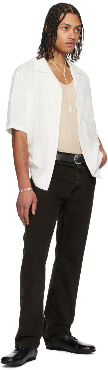 Skjorta OUR LEGACY Our Legacy Heusen Short Sleeve Shirt Vit | M2252HWF, 4