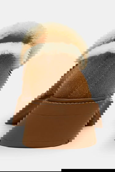 Sneakers och skor Coach Leah Platform Suede Shearling Loafers Brun | CCH84.PP1, 3