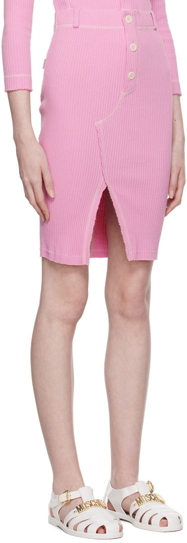 Kjol Moschino Moschino Jeans Vented Midi Skirt Rosa | 0112 8266, 1