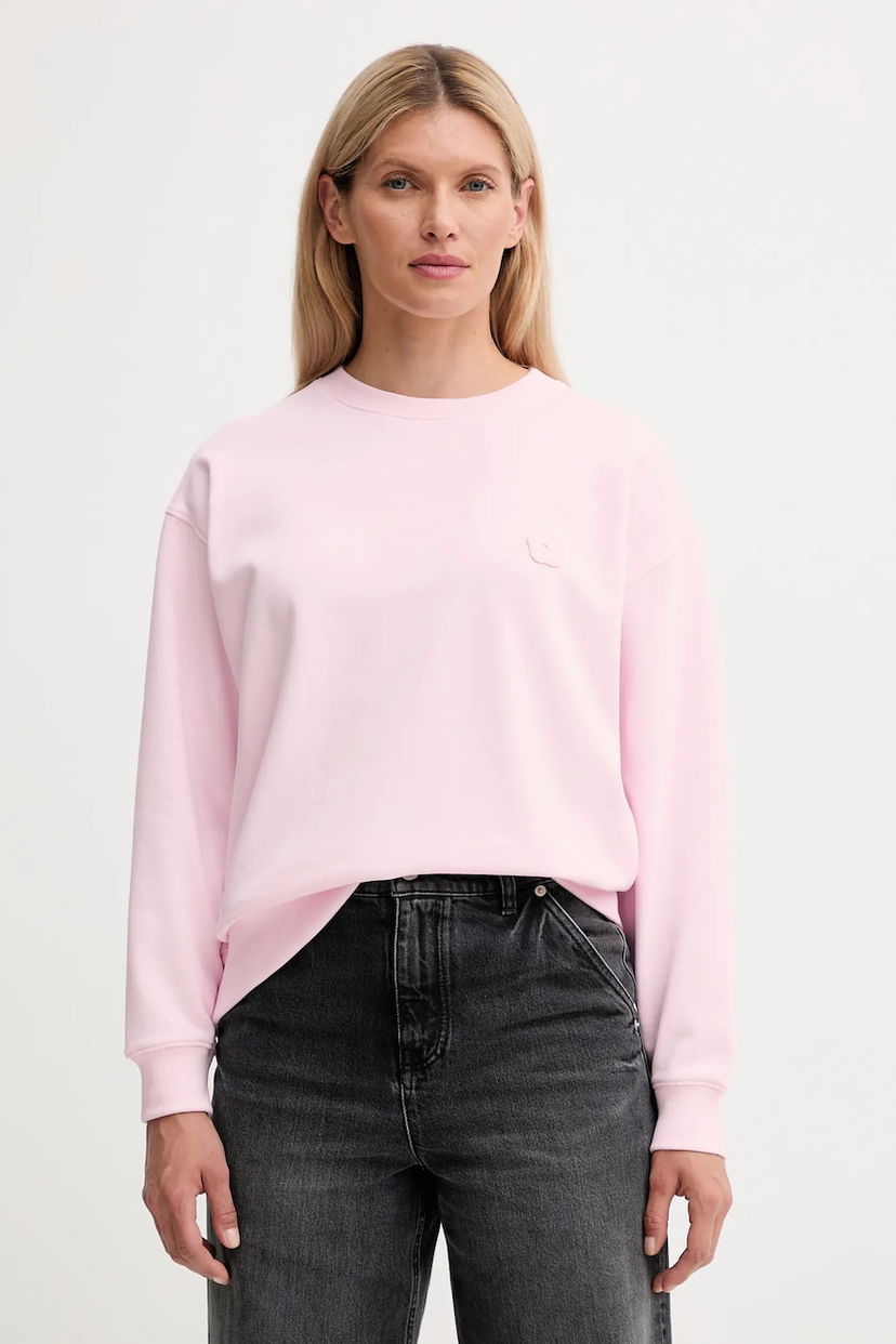 Sweatshirt KENZO Kenzo Smooth Crewneck Sweatshirt Rosa | FF52SW1804MF