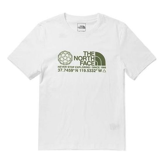 T-shirt The North Face Coordinates Graphic Short Sleeve T-Shirt Vit | NF0A7WAT-FN4, 0