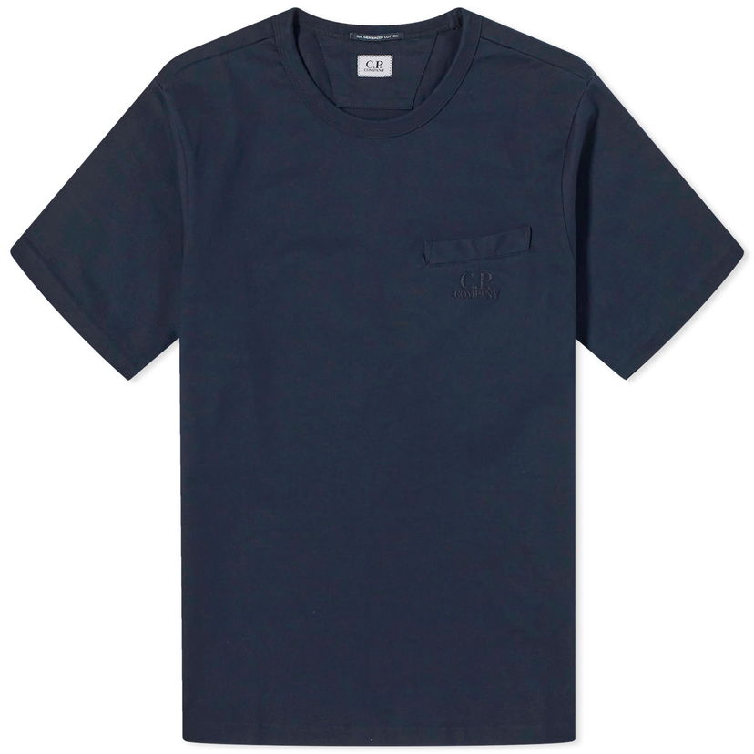 T-shirt C.P. Company 30/2 Mercerized Jersey Twisted Pocket T-Shirt Mörkblå | CMTS123A-006203W-888