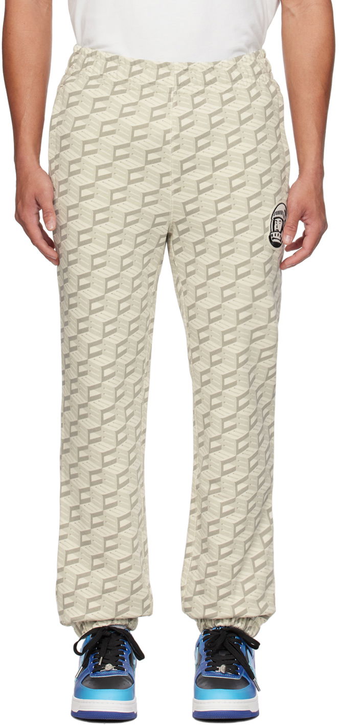 Träningsbyxor BILLIONAIRE BOYS CLUB Billionaire Boys Club Printed Sweatpants Beige | B23110