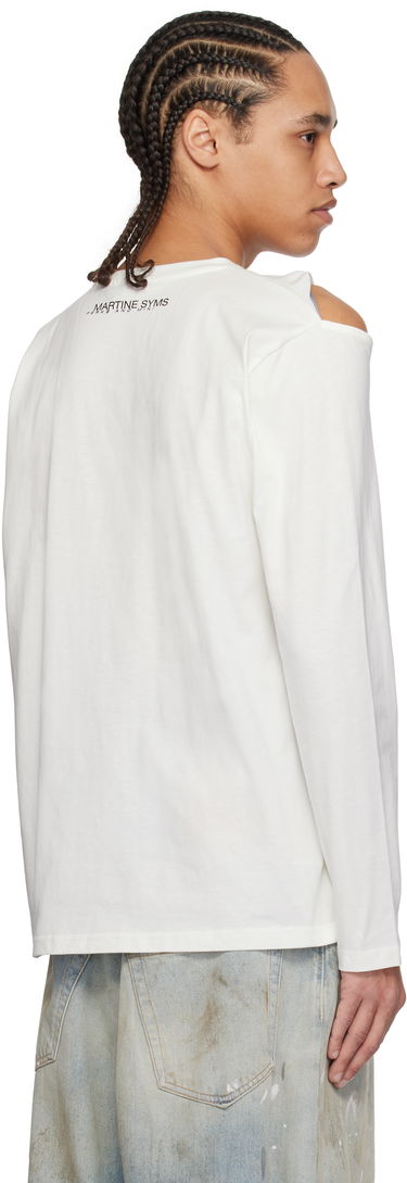 T-shirt Perks And Mini Perks and Mini Martine Syms Edition Slash Long Sleeve T-Shirt Vit | 4582, 2