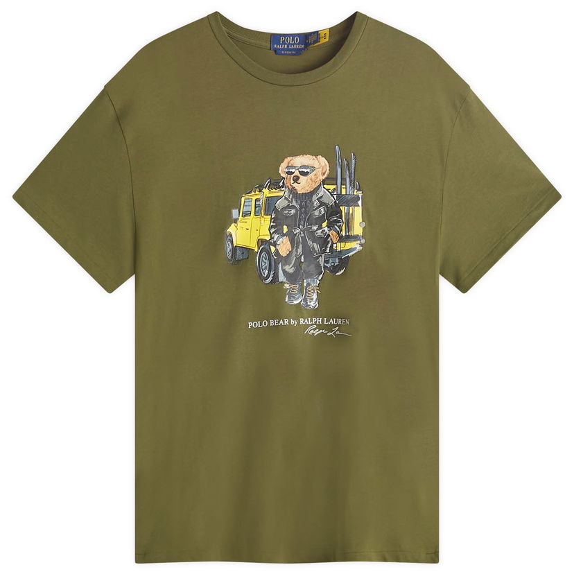 T-shirt Polo by Ralph Lauren Defender Bear Graphic T-Shirt Grön | 710854497042