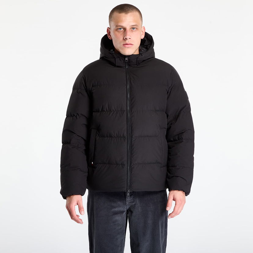 Pufferjacka Tommy Hilfiger Jacket Down Hooded Puffer Jacket Black Svart | MW0MW40616-BDS