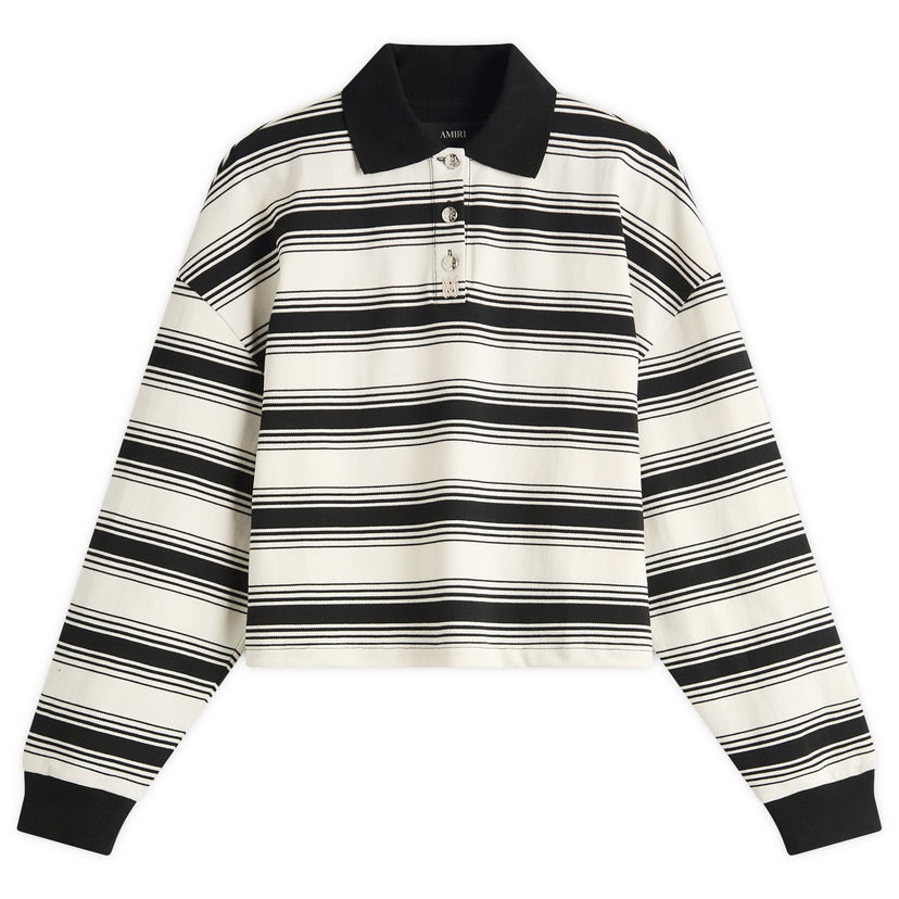 Polotröja AMIRI Amiri MA Stripe Oversized Polo Top, Size Large Flerfärgad | AWJYPO1008-188