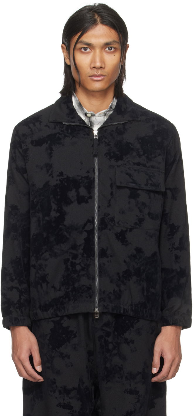 Vindjacka Universal Works Universal Works K Track Jacket Svart | P2910