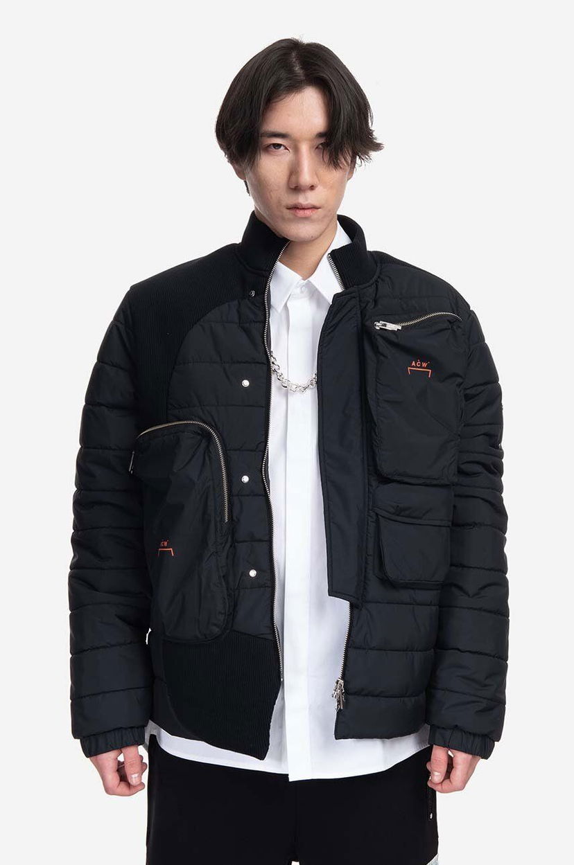 Pufferjacka A-COLD-WALL* Asymmetric Padded Jacket Svart | ACWMO154