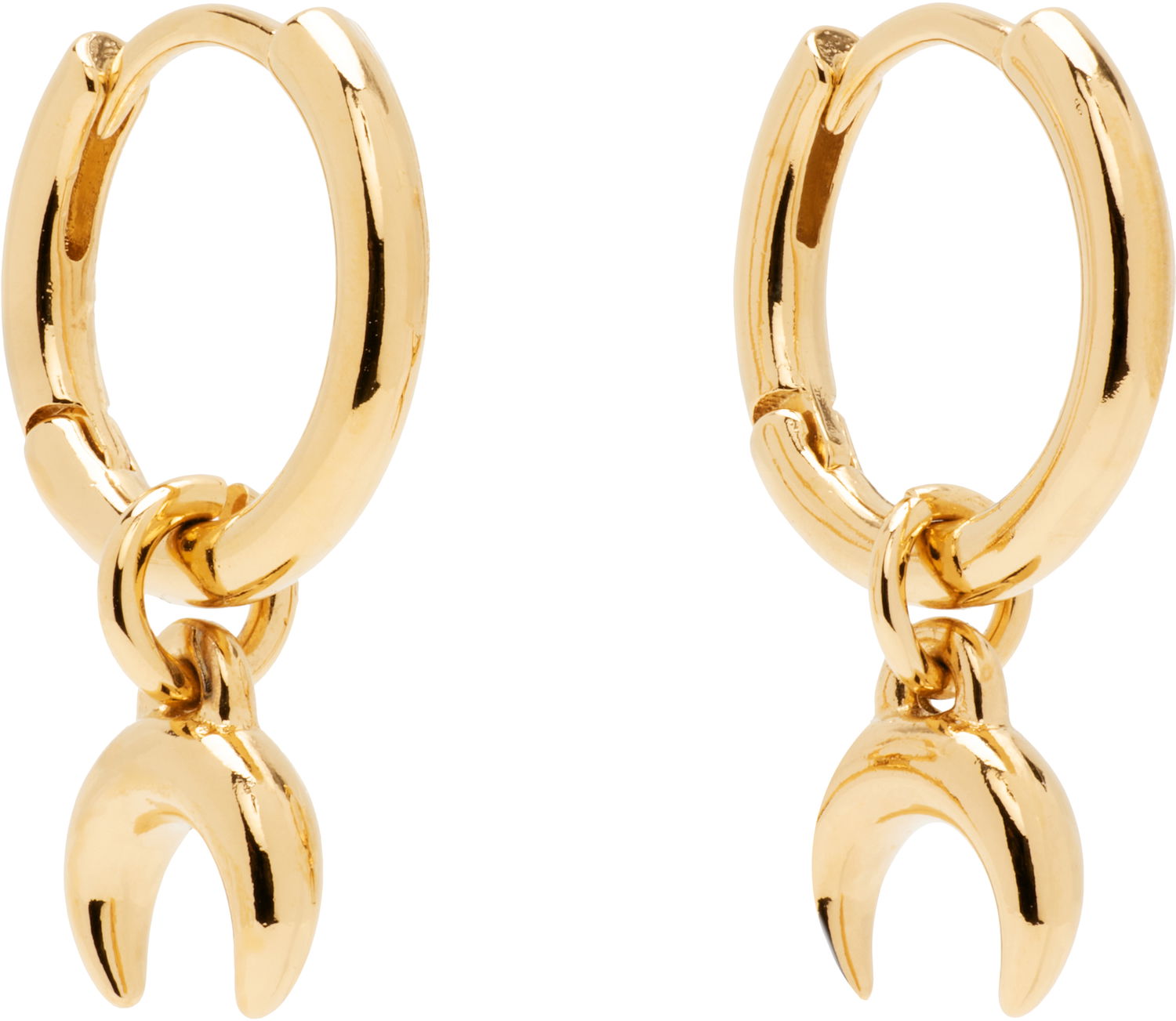 Örhängen Marine Serre Moon Mini Hoop Crescent Earrings Metallisk | UJW078ARMET0003, 1