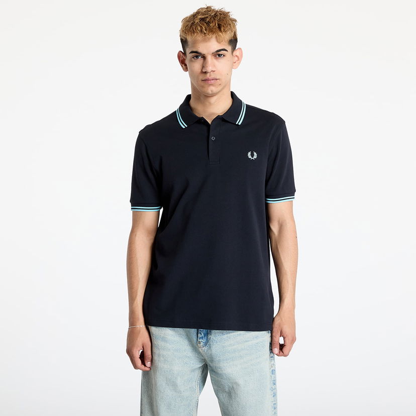 Polotröja Fred Perry Fred Perry Twin Tipped Shirt Svart | M3600 Y60