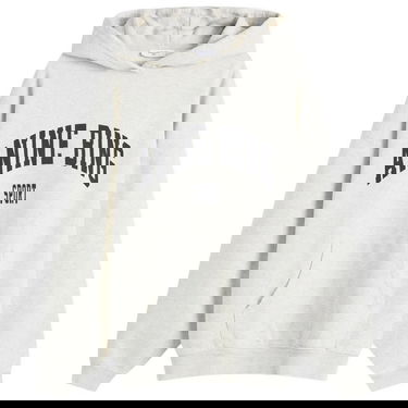 Sweatshirt Anine Bing Harvey Grey Melange Hooded Sweatshirt Grå | S-08-5185-030, 0