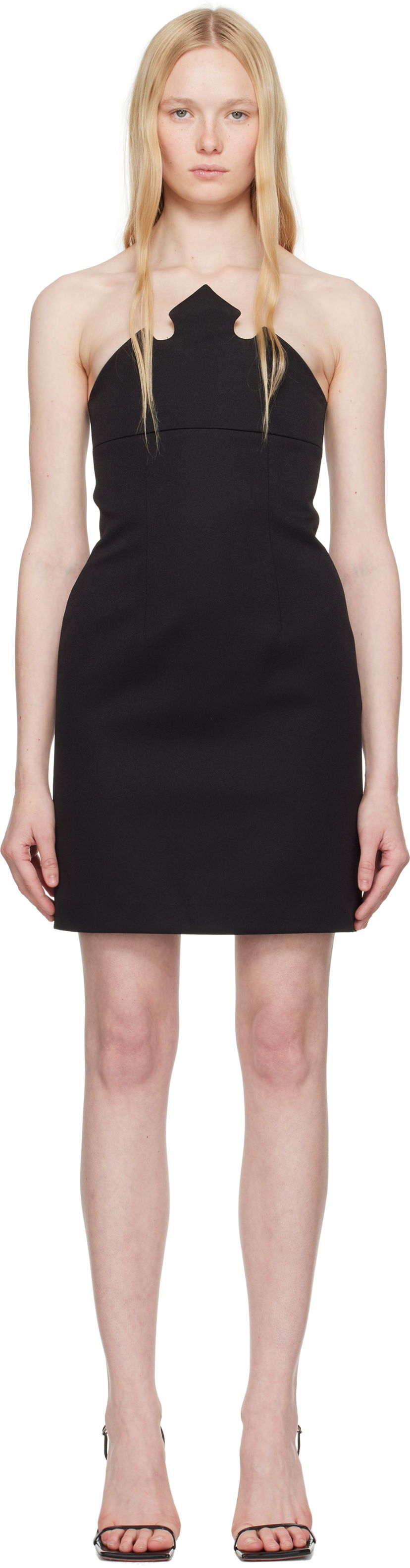 Klä Coperni Coperni Crown Minidress Svart | DR184F3004