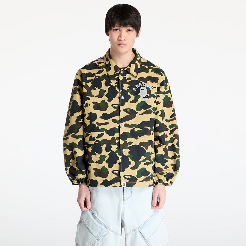 Vindjacka BAPE A BATHING APE Gore-Tex Wind Stopper 1St Camo Relaxed Coach Jacket Gul | 001LJK701005M YEL