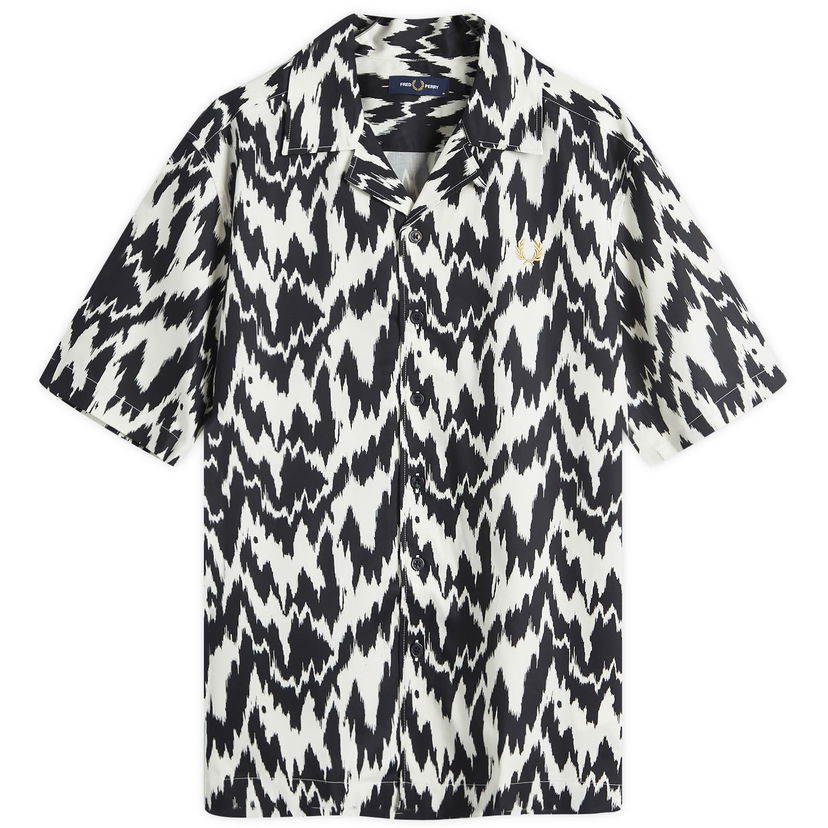 Skjorta Fred Perry Animal Print Vacation Shirt Vit | M8719-560