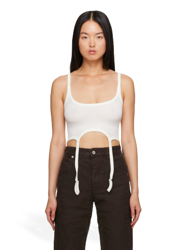 Linne HERON PRESTON Hooks Tank Top Vit | HWAC005F23JER0010400