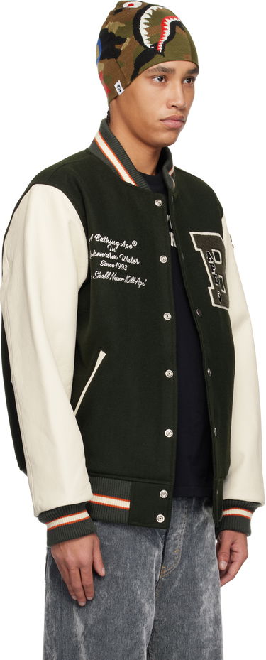 Bomberjacka BAPE A Bathing Ape Varsity Bomber Jacket Grön | 001HJK801001M, 1