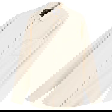 Skjorta Portuguese Flannel Portuguese Flannel Teca Flannel Shirt, Size Small Beige | AW25072-ECR, 1