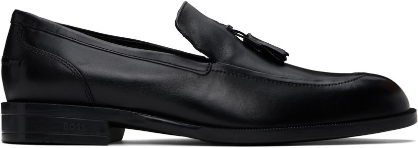 Sneakers och skor BOSS BOSS Tassel Leather Loafers Svart | 50531305