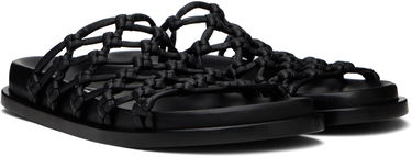 Sneakers och skor Jil Sander Jil Sander Hand-Knotted Sandals Svart | J15WX0008_P5810, 3