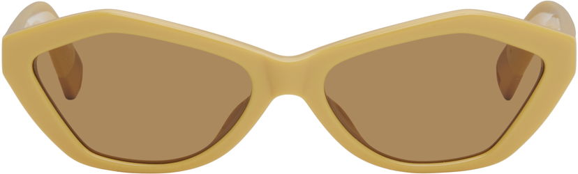 Solglasögon Jacquemus Jacquemus 'The Bambino' Sunglasses Beige | JAC42C7SUN