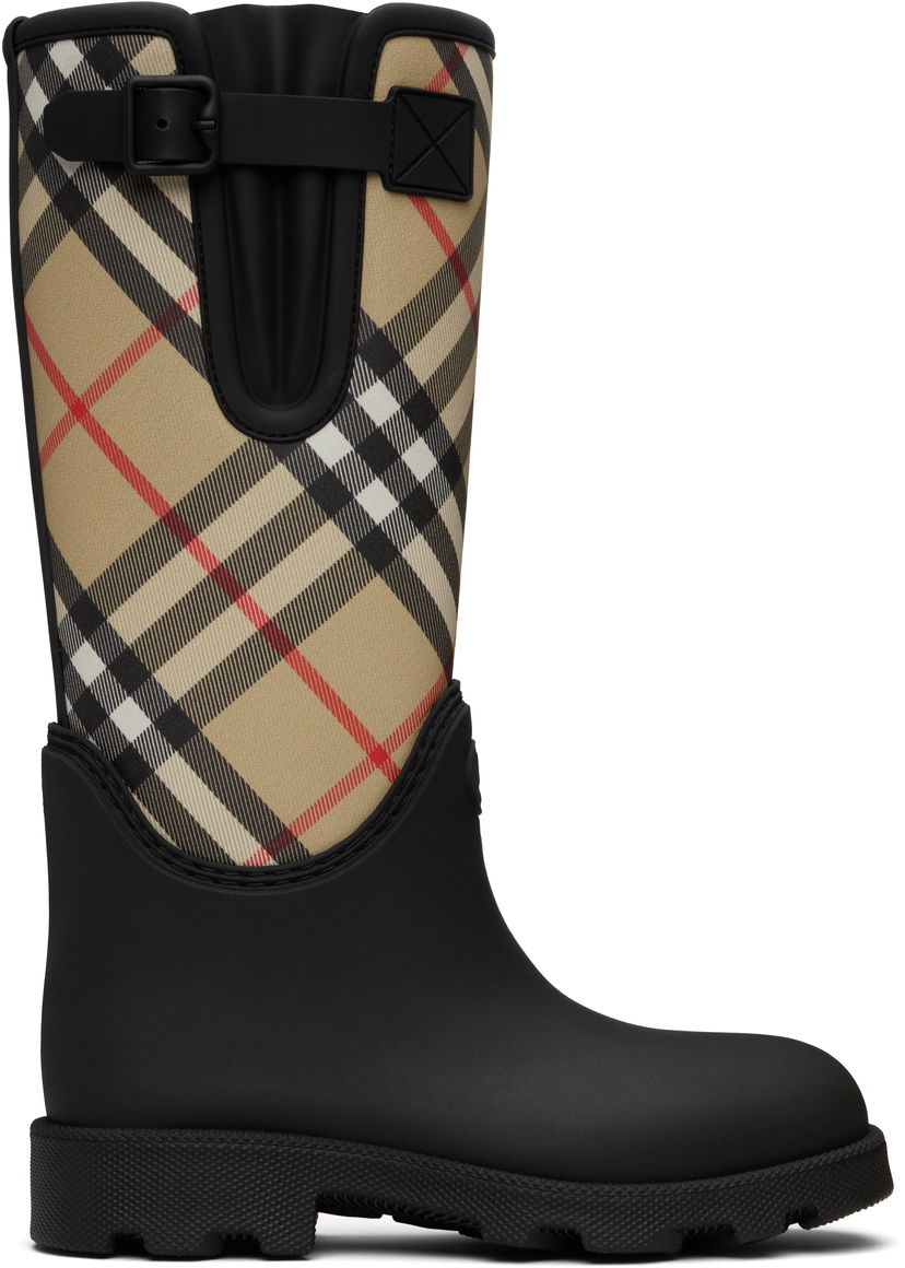 Sneakers och skor Burberry Burberry Marsh Stamp High Rubber Boots Svart | 8111644