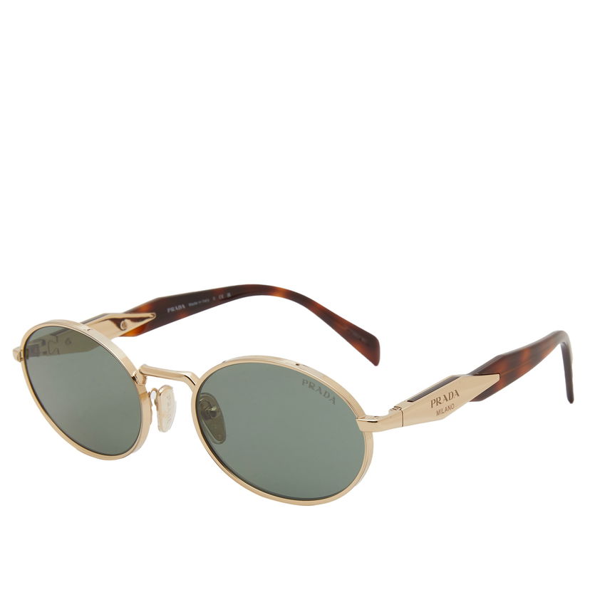 Solglasögon Prada Round Sunglasses with Dark Green Lenses Brun | 0PR-65ZS-ZVN70L55