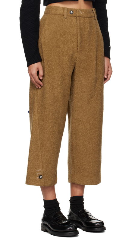 Byxor ADER ERROR Brown Wool Wide Leg Trousers Brun | BN01FWSA0207CM, 4