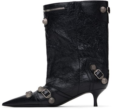 Sneakers och skor Balenciaga Leather Ankle Boots with Metal Studs Svart | 802082 WAD4E, 2