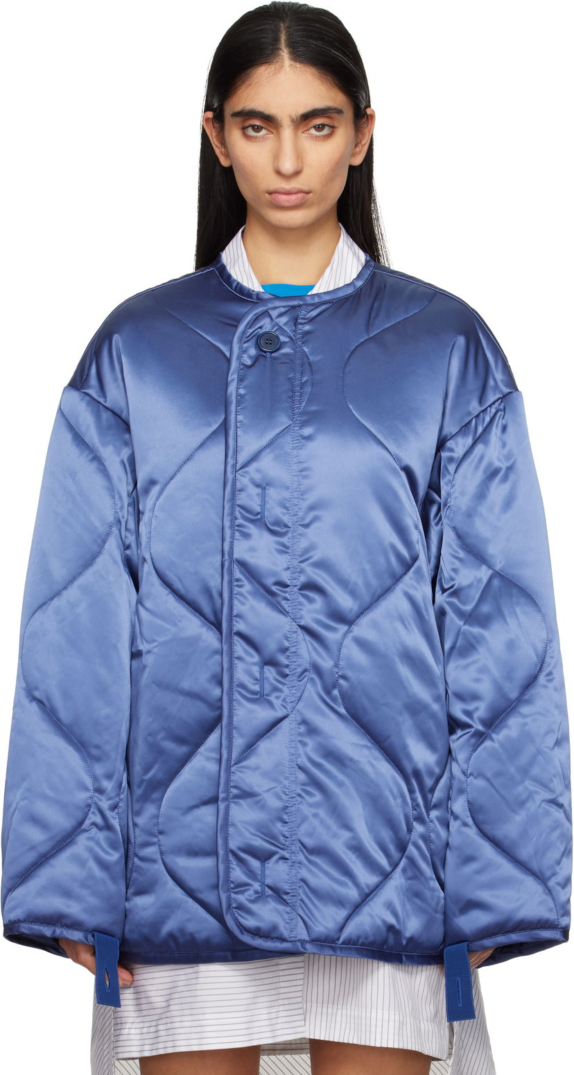 Pufferjacka JW Anderson JW Anderson Oversized Quilted Jacket Blå | JK0374-PG1680