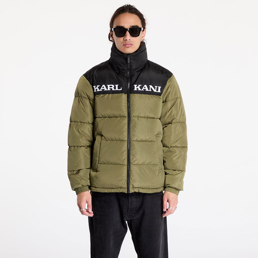 Pufferjacka Karl Kani Jacket Retro Essential Puffer Jacket Olive L Grön | 60760012