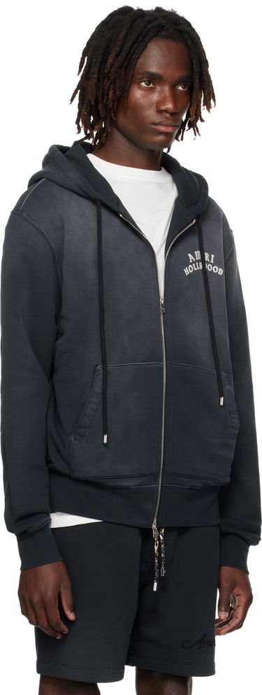 Sweatshirt AMIRI AMIRI Hollywood Zip Hoodie Svart | AMJYHD1132, 1
