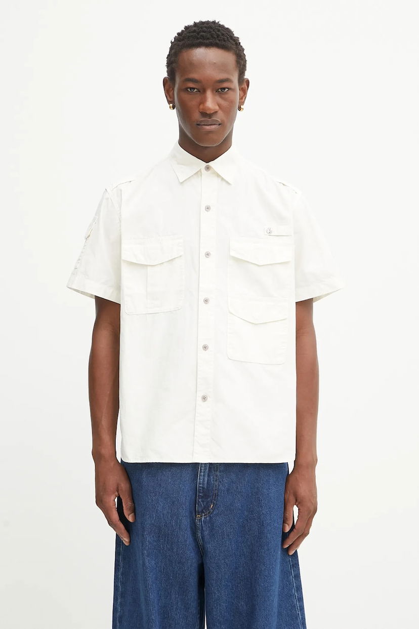 Skjorta Human Made Human Made Woven Shirt Vit | HM29SH020