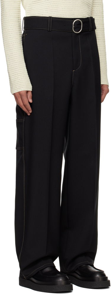Byxor Jil Sander Jil Sander Belted Trousers Svart | J22KA0255_J70001, 1