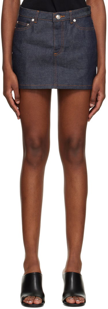 Kjol A.P.C. Denim Mini Skirt Blå | CODBS-F06093, 0