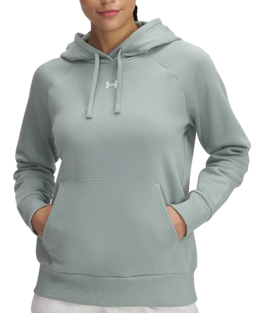 Sweatshirt Under Armour Under Armour Rival Fleece Hoodie Grön | 1379500-348