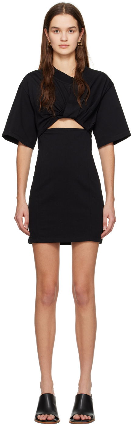 Klä Jacquemus Black Le Chouchou 'La robe Svart | 23H241DR088-2003