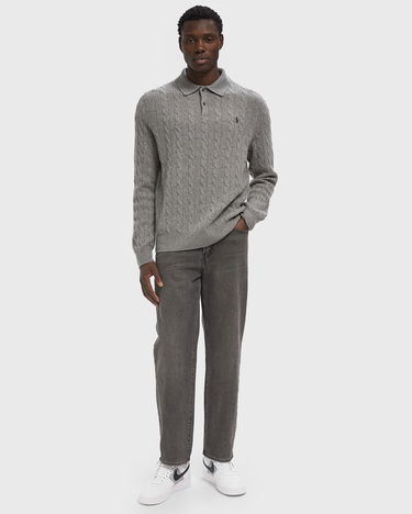 Sweater Polo by Ralph Lauren Polo Ralph Lauren Cable Knit Polo Sweater Grå | 710974165002, 1