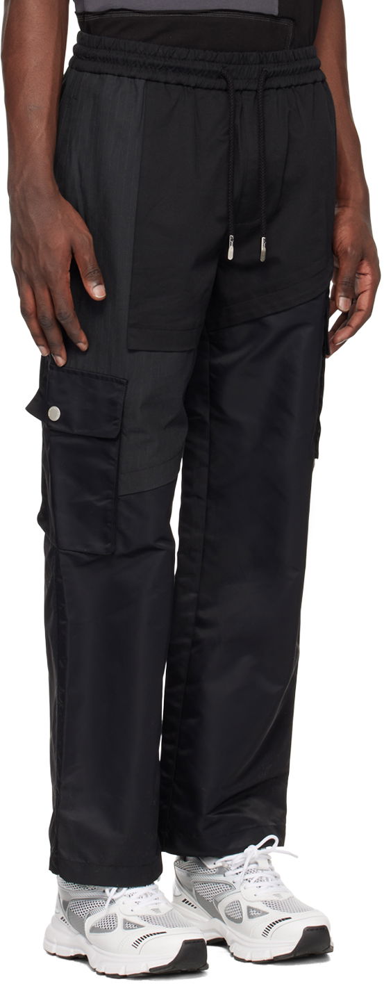 Cargo byxor Feng Chen Wang Feng Chen Wang Paneled Cargo Pants Svart | FMS15TR27B, 1