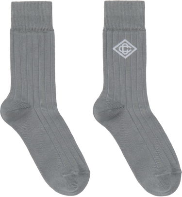 Strumpor Casablanca Dress Socks With Logo Grå | APS25-ACC-086-02, 1